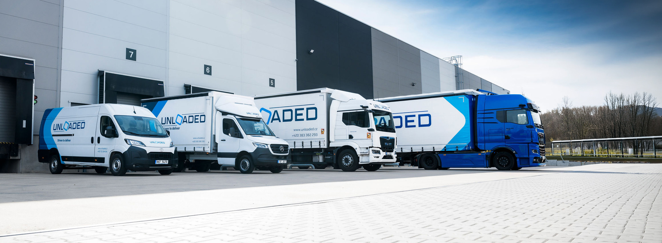 Ukázka flotily logistiky UNLOADED
