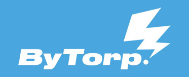 Logo klienta ByTorp v bílé na webu unloaded.cz